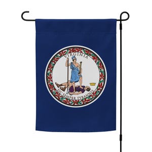 State flag of Virginia garden flag | Virginia yard flag | VA welcome flag | indoor/outdoor Virginia wall hanging banner | pole not included