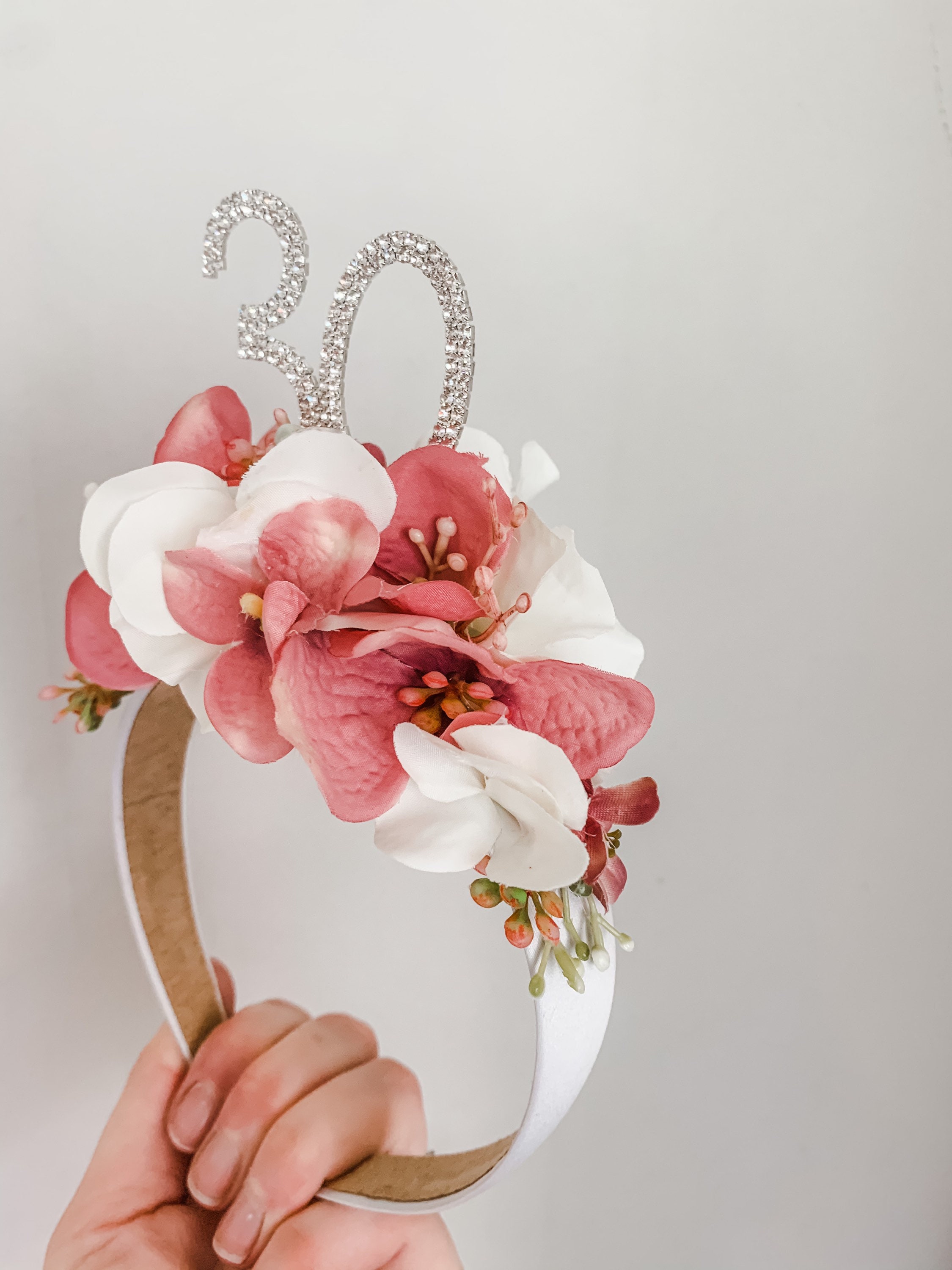 Birthday Crown Birthday Flower Crown Birthday Headband. Etsy UK