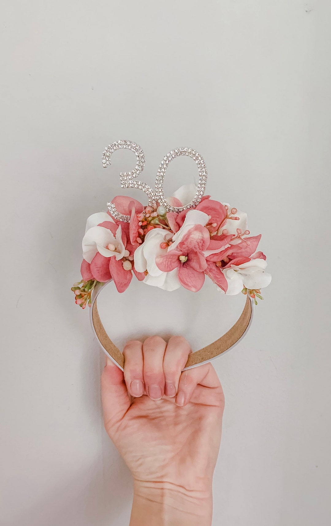 Birthday Crown Birthday Flower Crown Birthday Headband. Etsy UK