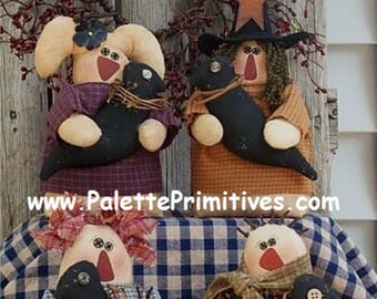 CROW SEASONS, Doll Patterns, 4 Designs Included  - Instant Download E-Pattern