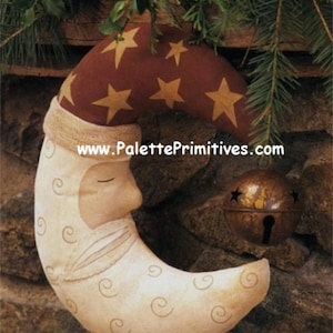 CRESCENT MOON SANTA - Instant Download E-pattern  (Large-16x20 when completed)