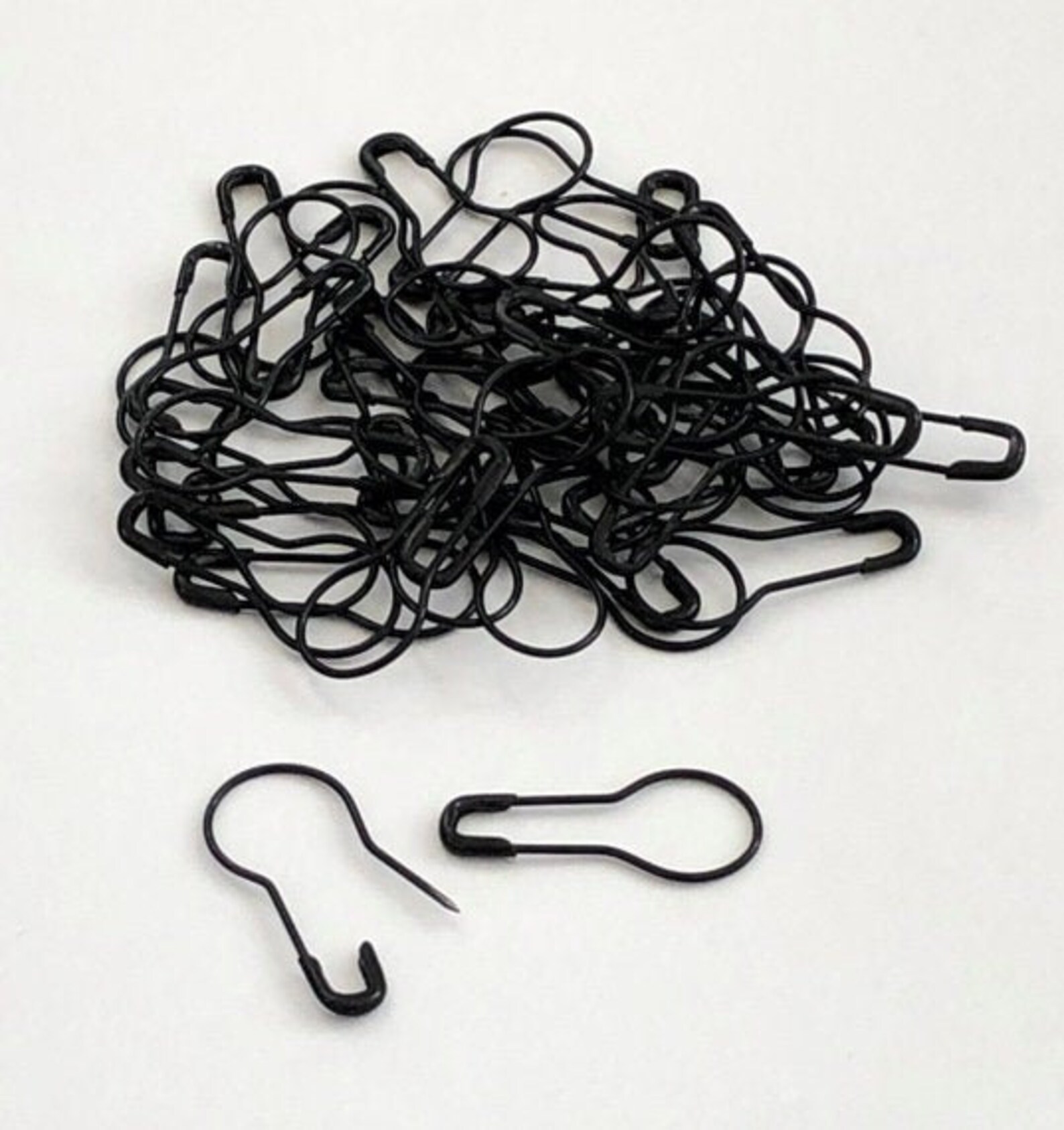 Black Bulb Safety Pins 7/8 50/package Etsy