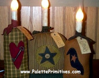 FOLK ART SACK Lights- E-Pattern/Instant Download