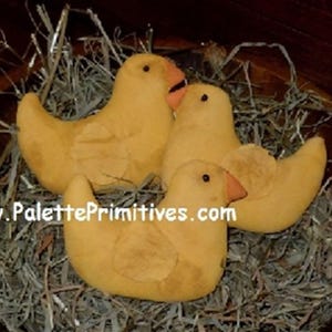 EASTER CHICKS n CARROTS Bowl Fillers - Instant Download E-Pattern