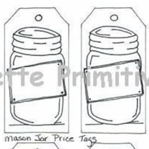 Printable Hang Tags, Mason Jar Price Tags, Gift Tags, Instant Download ...