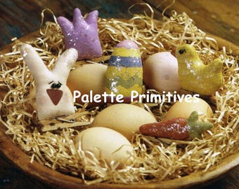 EASTER CLOTHESPIN ORNAMENTS - Instant Download/E-pattern