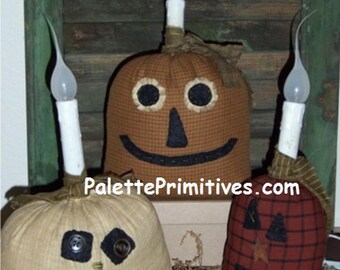 PUMPKIN SACK LIGHTS  - Instant Download/E-Pattern