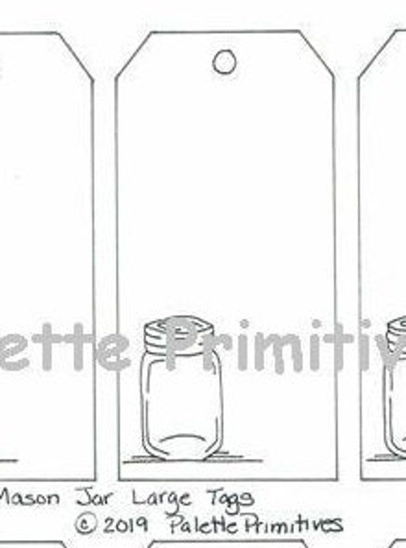 Printable Hang Tags, Mason Jar Large Hang Tags, Instant Download PDF - Etsy