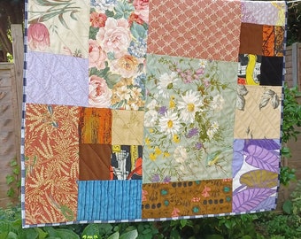 Colourful Patchwork Baby Quilt New Baby Gift
