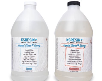 KSRESIN Liquid Stone™ Epoxy Resin - Table Top Epoxy Resin for Countertops, Bartops, DIY Projects
