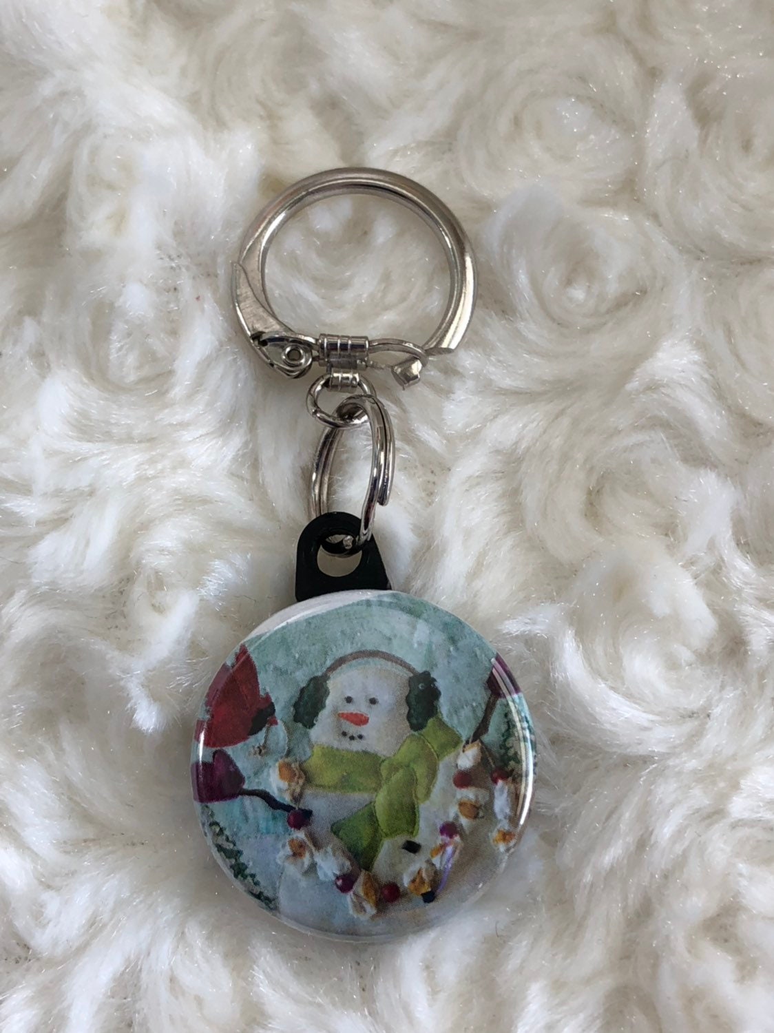 Christmas Themed Keychain Pin Set Etsy UK