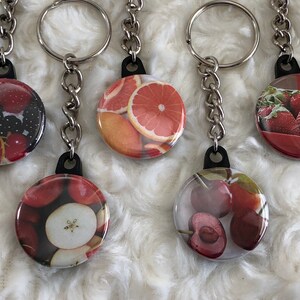 Fruit Themed Keychain Pin Set