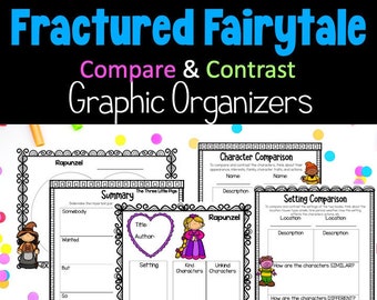Fractured Fairy Tale Compare and Contrast Graphic Organizers Digital & Printable Rated 5 out of 5, based on 1 reviews 1 Rating