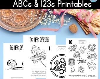 Passover Alphabet, Seder Activity Printables, Word Searches, Mazes, Passover Activities