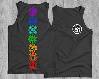 Chakra Tank Top Shirt - Yoga, Yogi, and Meditation