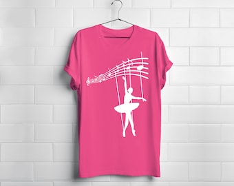Dance to the Music -   Cute and Custom Ballet Dancer T-Shirt