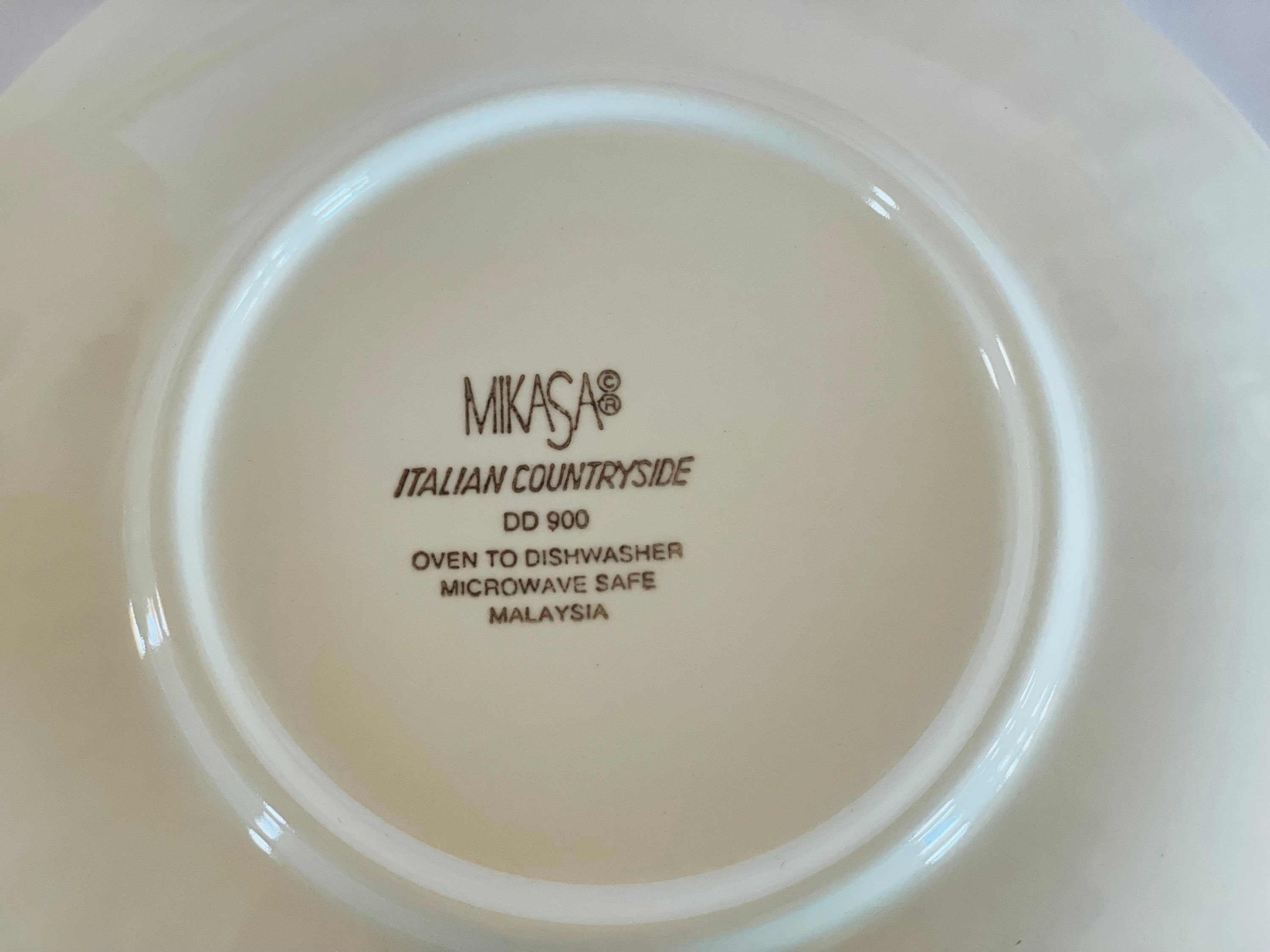 Vintage Mikasa italian Countryside Saucers 6.5 Inch DD900 Made in ...