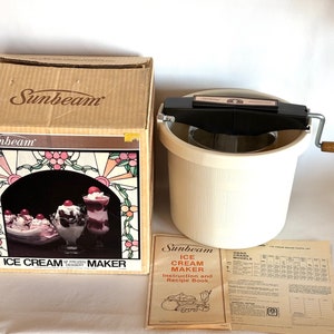 Sunbeam 4 quart ice cream maker instructions new arrivals