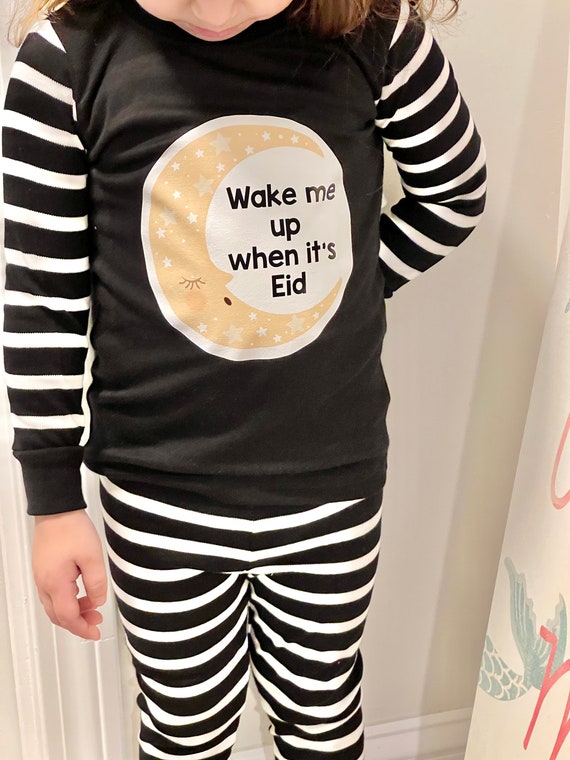 Ramadan Pajama for kids - wake me up when it’s Eid Ramadan pajamas for