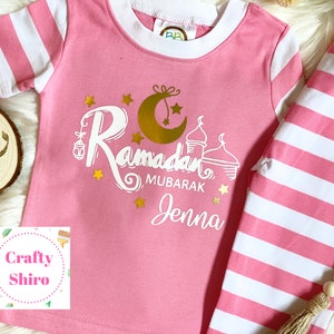 Ramadan Mubarak Pajamas set Ramadan / Eid Pajama for boys and girls unisex ramadan pajama image 1