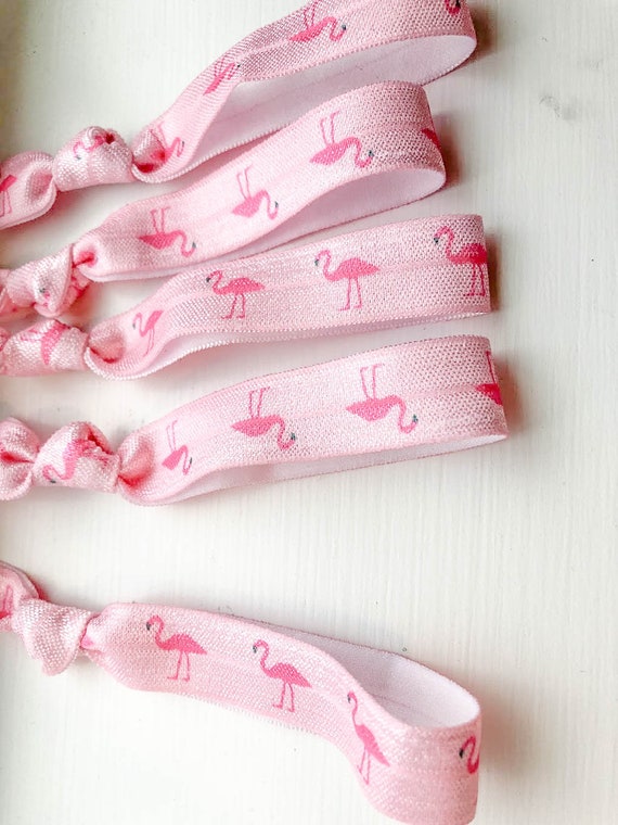 Hair Ties Flamingo Theme Flamingo Birthday Flamingo Party Hair