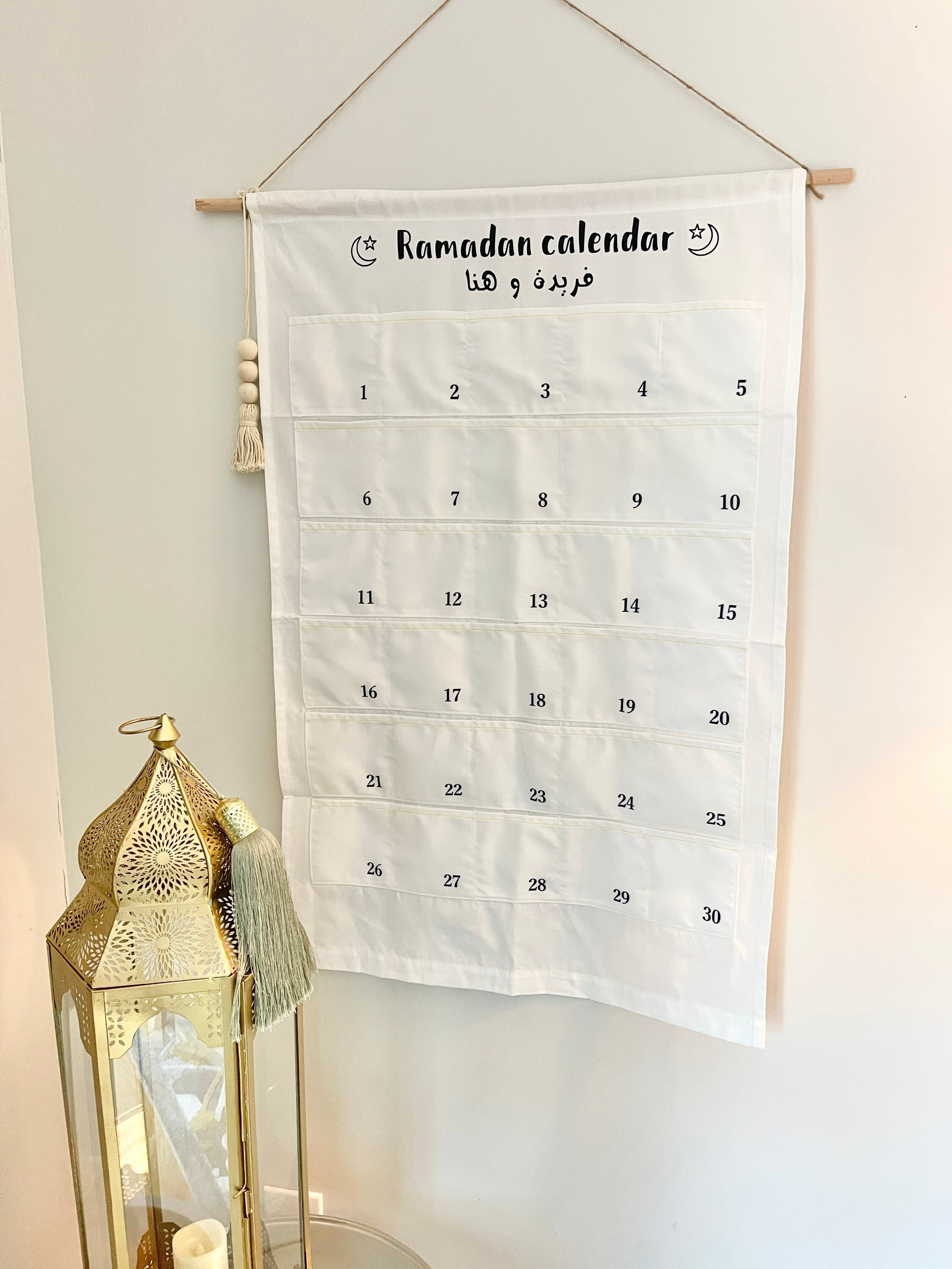 Calendrier de L'avent Ramadan Moubarak, Calendrier du Ramadan, pour  Décoration , Cadeau de Ramadan Party Decoration. - Cdiscount Beaux-Arts et  Loisirs créatifs