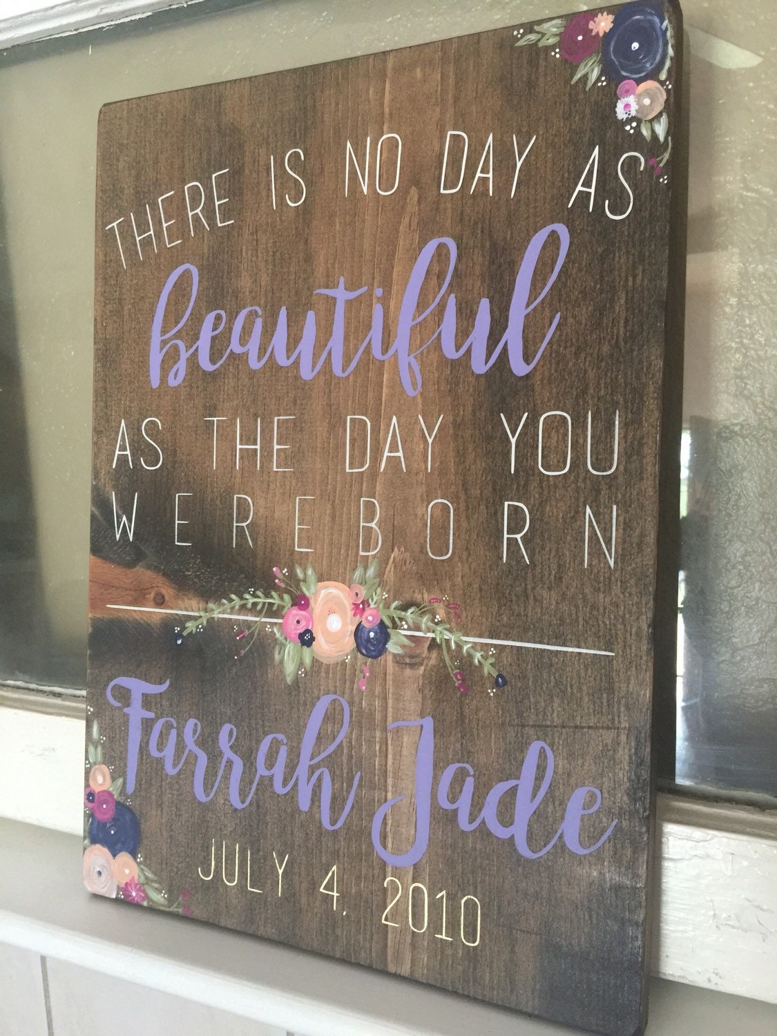 Nursery Sign Little Girl Room Custom Name Sign Shabby Chic Etsy