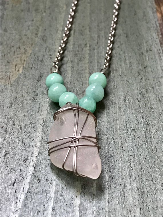 Dako Necklace in Aqua Dako Necklace in Aqua