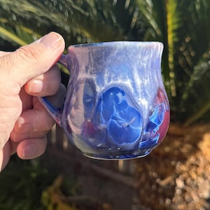 Handmade Espresso or Double Espresso Cup Crystalline Glazed Espresso Mug