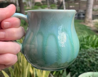 Handmade Espresso or Double Espresso Cup Crystalline Glazed Espresso Mug