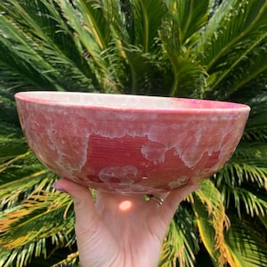 Ceramic Planter Succulent Pot Handmade Crystalline Glazed Shallow Plant Pot