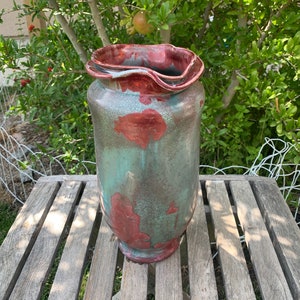 Crystalline Pottery Vase Handmade Decorative Flower Vase