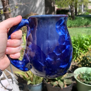 24 oz Large Ceramic Mug Handmade Crystalline Glazed Large Coffee Cup