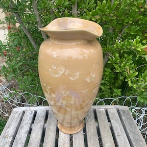 Crystalline Pottery Vase Handmade Decorative Flower Vase