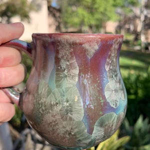 Handmade Espresso or Double Espresso Cup Crystalline Glazed Espresso Mug