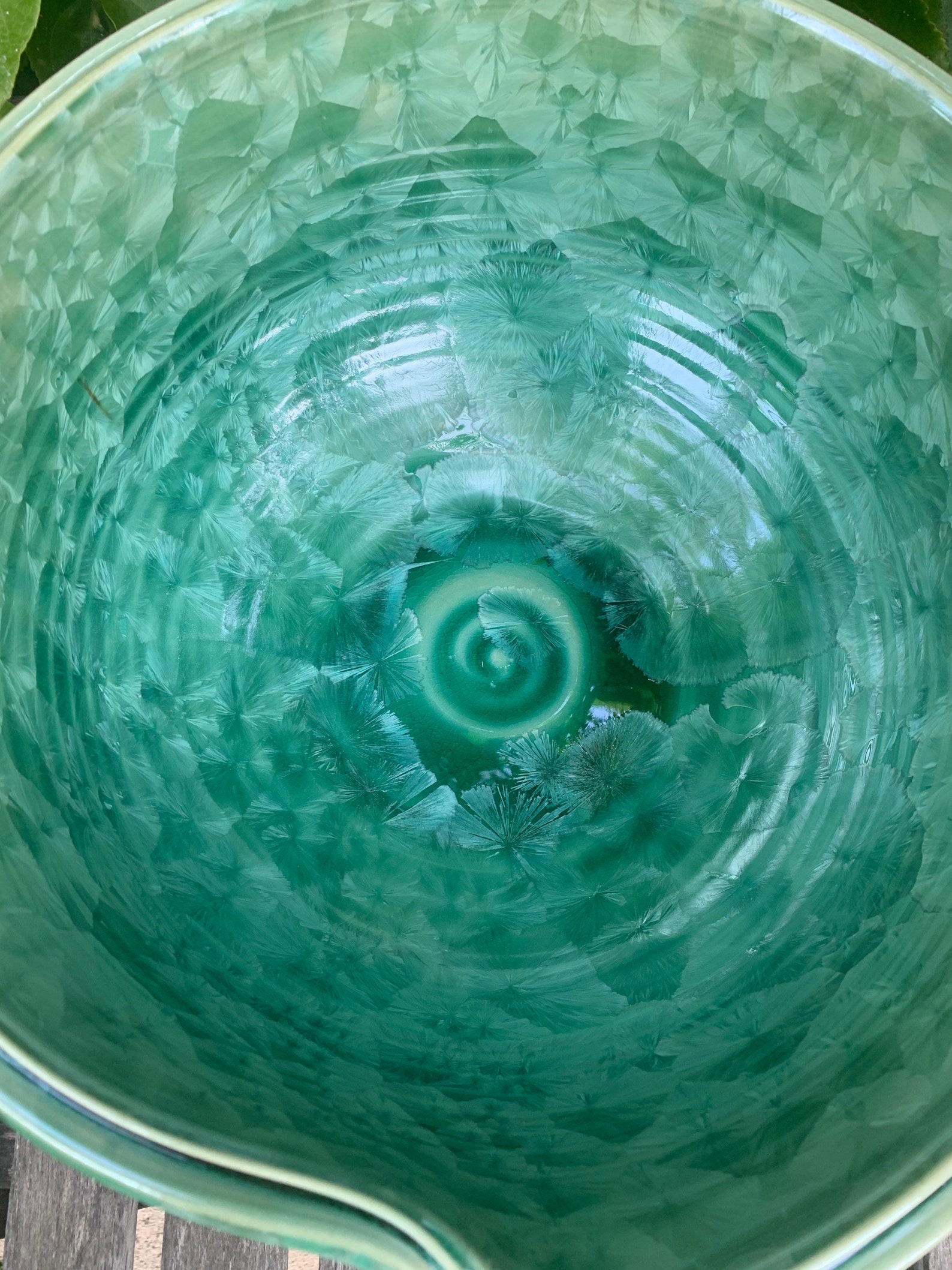 Crystalline Glazed Decorative Fruit Bowl Handmade Bowl Etsy