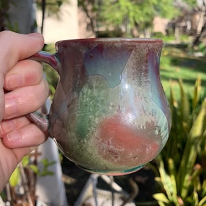Handmade Espresso or Double Espresso Cup Crystalline Glazed Espresso Mug