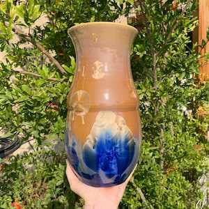 Crystalline Pottery Vase Handmade Decorative Flower Vase
