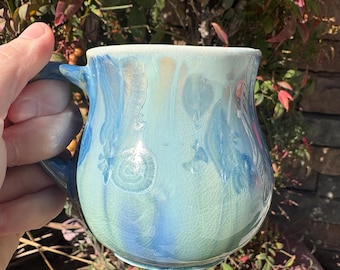Handmade Espresso or Double Espresso Cup Crystalline Glazed Espresso Mug