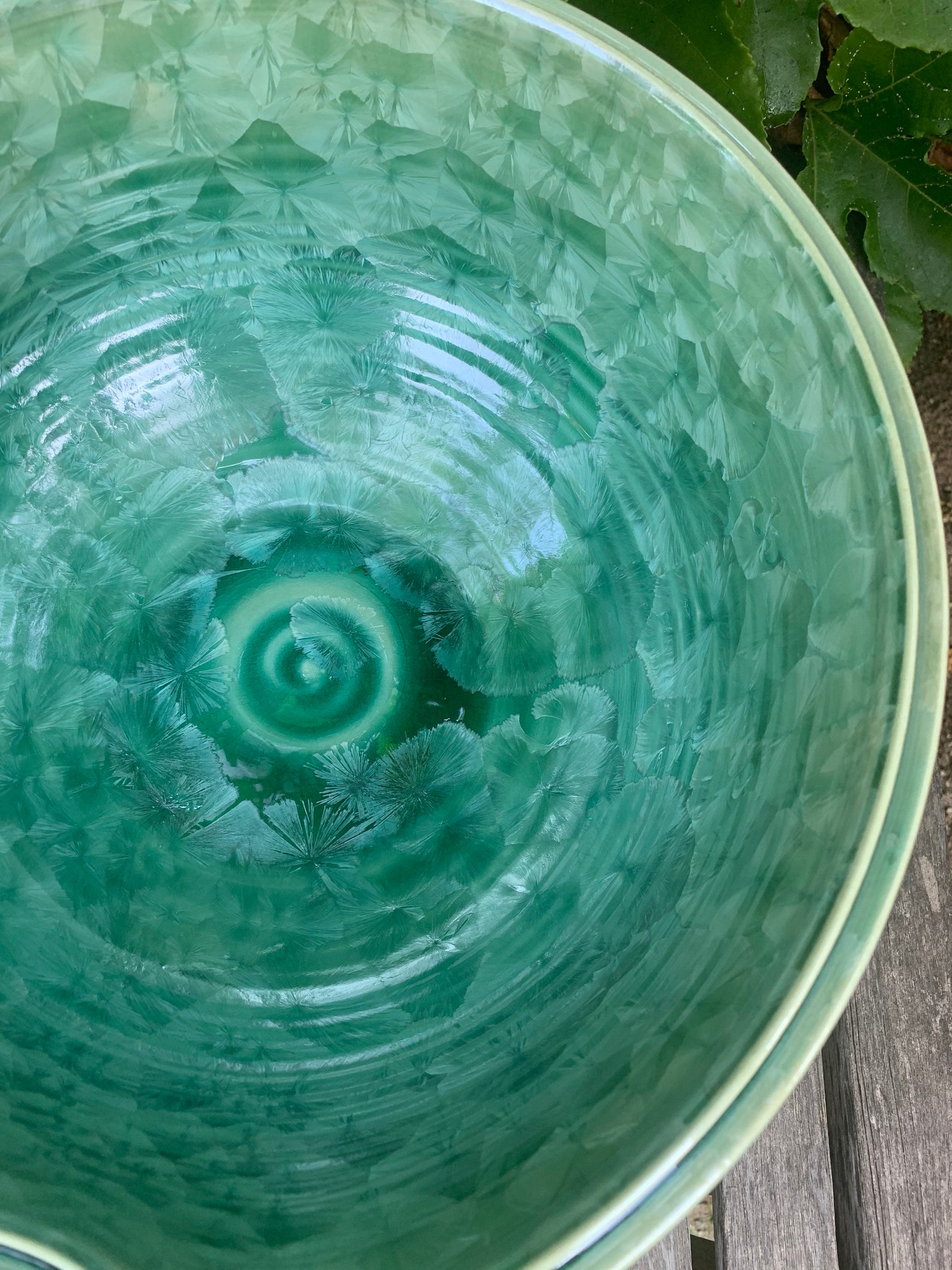 Crystalline Glazed Decorative Fruit Bowl Handmade Bowl Etsy