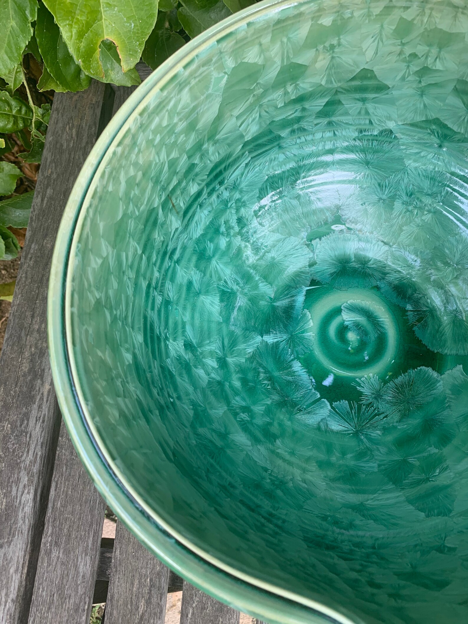 Crystalline Glazed Decorative Fruit Bowl Handmade Bowl Etsy