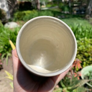 Stemless Wine Glass Crystalline Glazed Handmade Ceramic Wine Cup image 6