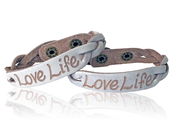Matching Bracelets for Couples, Custom Bracelet His and Her, Leather Couples Bracelets, Engraved Couples Bracelets