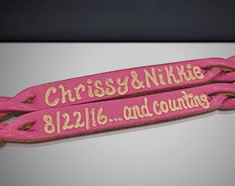 Matching Bracelets for Couples, Custom Bracelet His and Her, Leather Couples Bracelets, Engraved Couples Bracelets