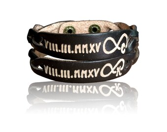 Custom Sound Wave Bracelet Soundwave Jewelry Personalized Soundwave Jewelry Engraved Leather Bracelets Sound Wave Bracelet