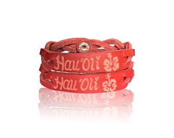 Engraved leather bracelet - Custom engraved leather bracelet - Matching couples gifts - His and hers jewelry - Personalized gift