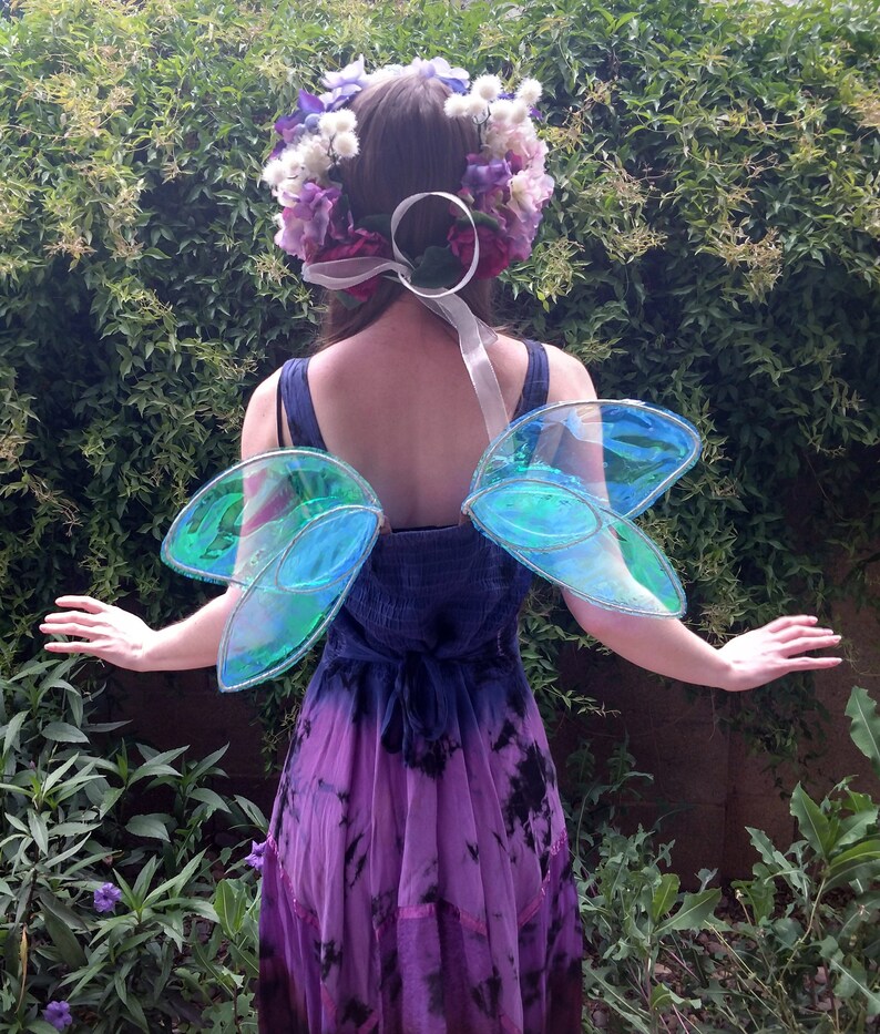 Small Blue Water Fairy Wings