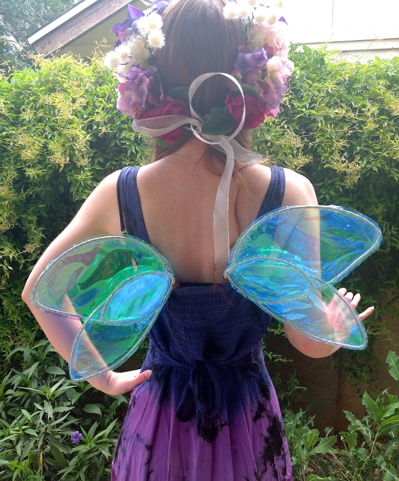 Small Blue Water Fairy Wings