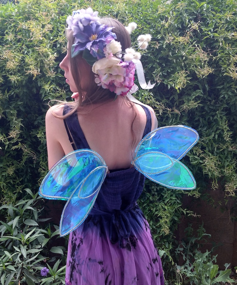 Small Blue Water Fairy Wings