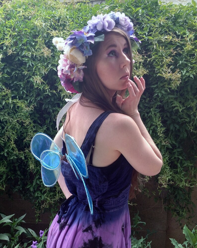 Small Blue Water Fairy Wings